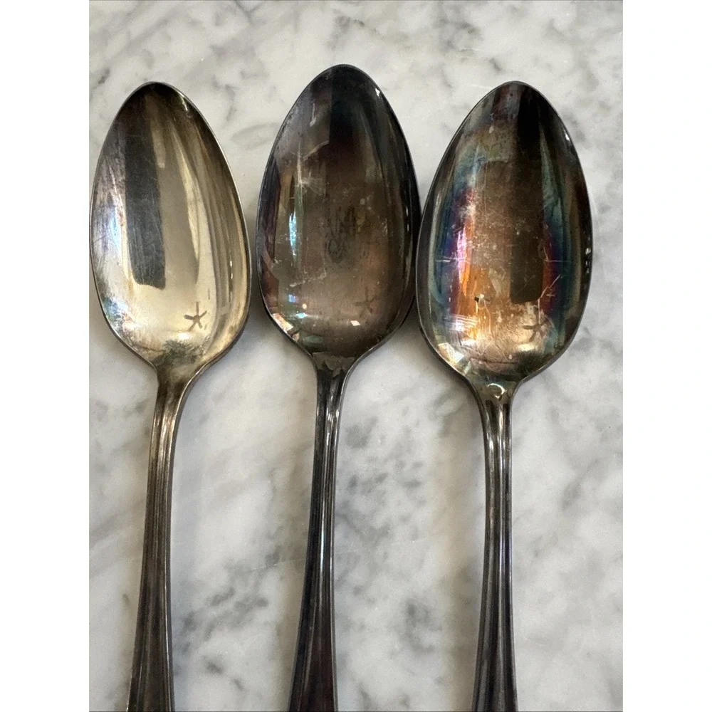 Oneida Community PRIMROSE Silverplate Serving Spoons-Tablespoons Set Of 3